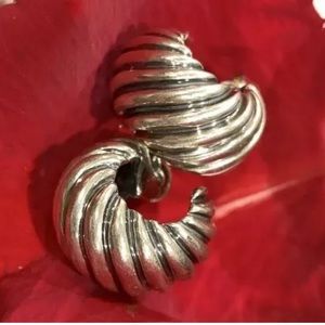 David Yurman Classic silver Cable Hoop Earrings